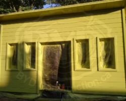 Customer's colour choice sprayed 100% over all edges/seams.